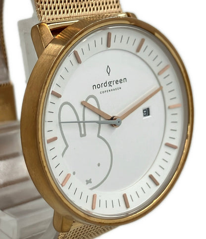 NORDGREEN 腕時計 ミッフィ クオーツ ホワイト メンズ ノードグリーン