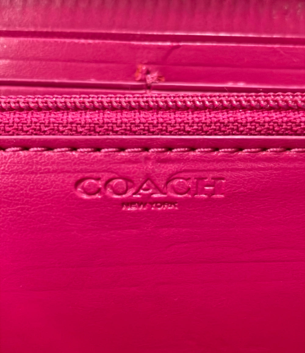 COACH ラウンドファスナー長財布 シグネチャー F54630 レディース コーチ
