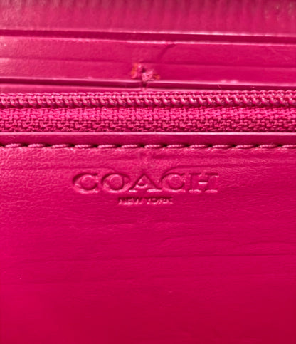 COACH ラウンドファスナー長財布 シグネチャー F54630 レディース コーチ