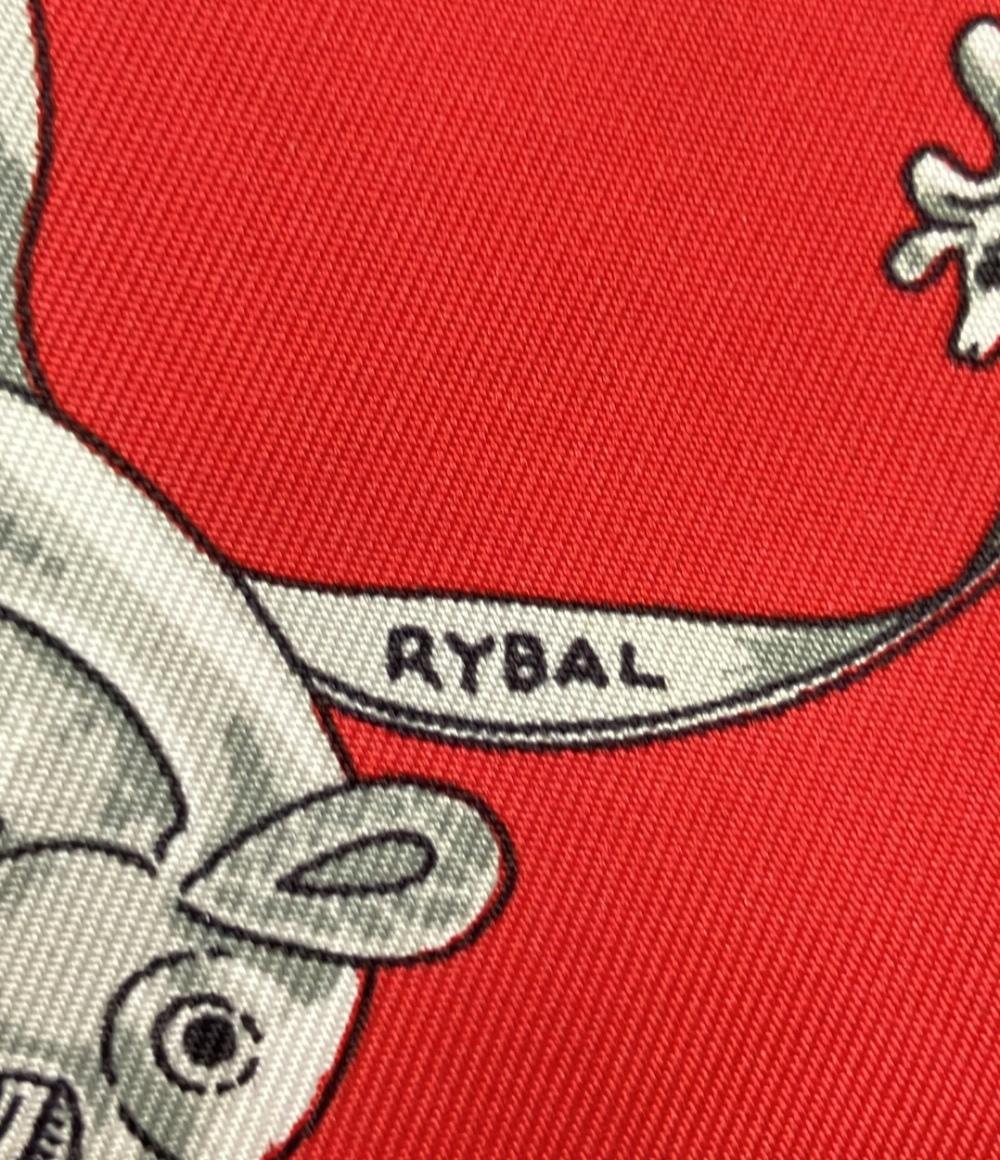 美品 エルメス スカーフ プチカレ シルク 100% 黄金の騎士たち レディース HERMES