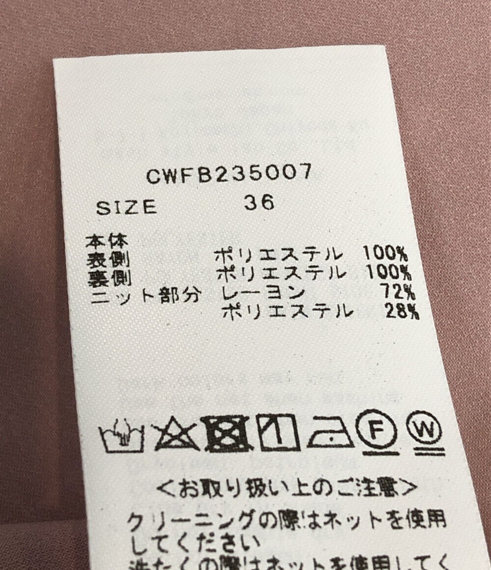 ニットコンビオーガンジーフレアブラウス     CWFB235007 レディース SIZE 36 (XS以下) CELFORD