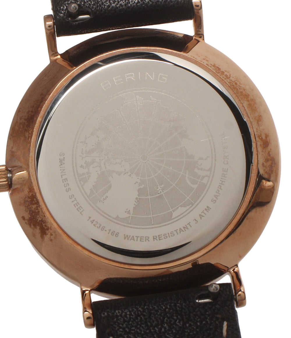 BERING 腕時計 クオーツ ブラック 14236-166 レディース メンズ ベーリング