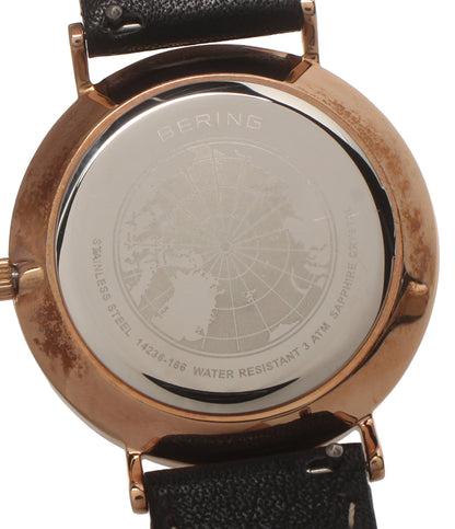 BERING 腕時計 クオーツ ブラック 14236-166 レディース メンズ ベーリング