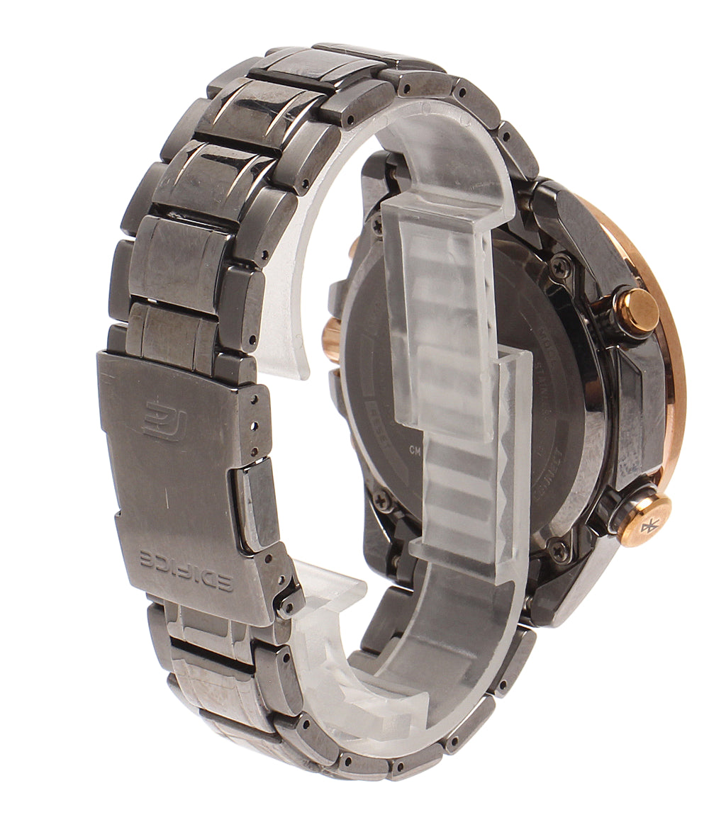 CASIO 腕時計 ブルートゥース エディフェイス ソーラー ブラック EQB-510 メンズ カシオ
