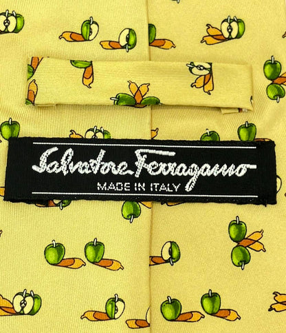 美品 サルヴァトーレフェラガモ ネクタイ シルク100% メンズ Salvatore Ferragamo