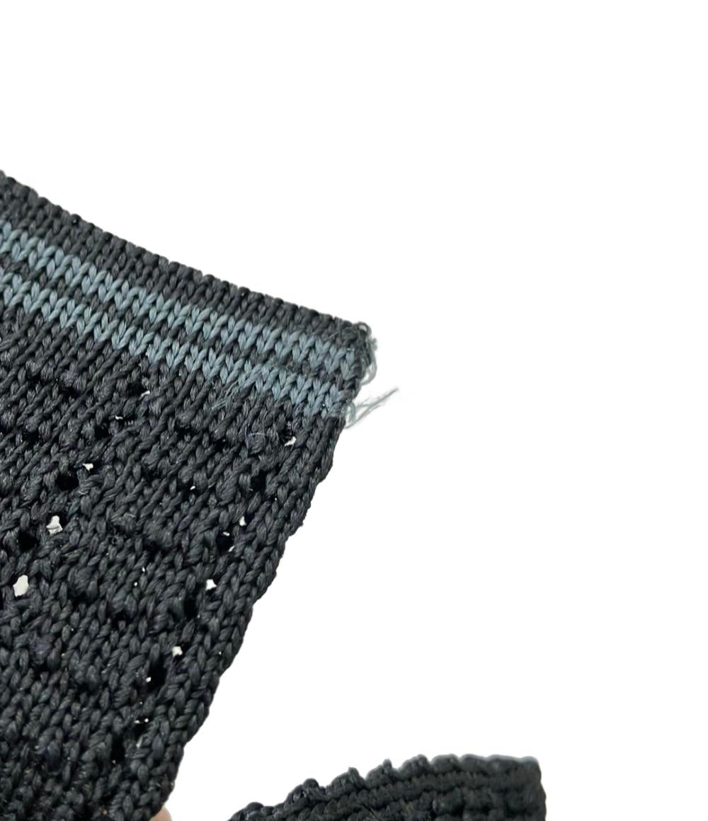 美品 HERMES ネクタイ ニットタイ シルク 100% メンズ エルメス