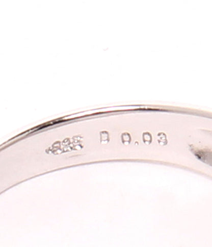 美品 UFS リング 指輪 SV925 スヌーピー ダイヤ 0.03ct レディース SIZE 11号