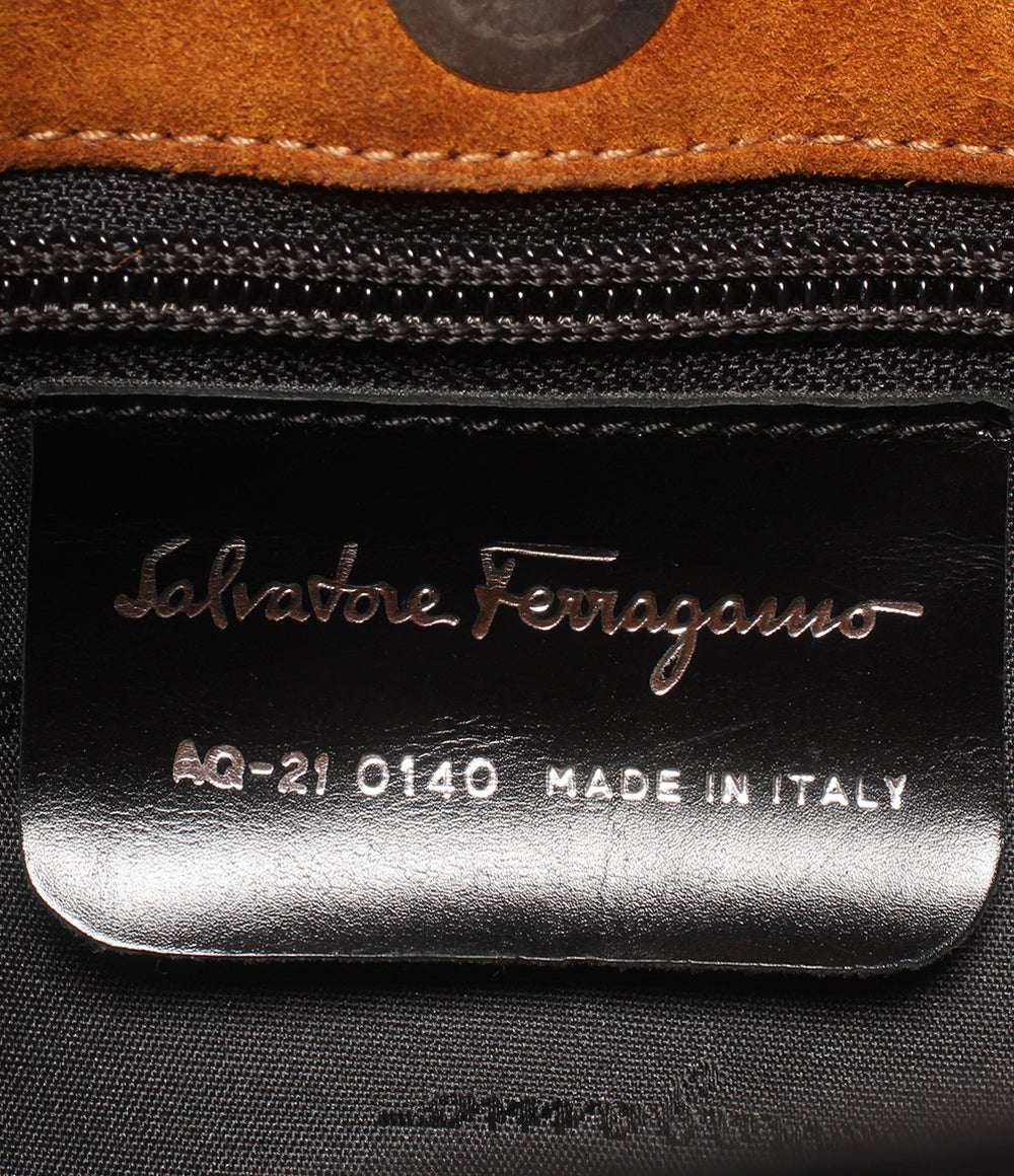 Salvatore Ferragamo 2way ハンドバッグ ショルダーバッグ 肩掛け ガンチーニ AQ-21 0140 レディース サルヴァトーレフェラガモ