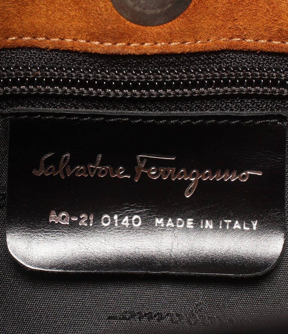 Salvatore Ferragamo 2way ハンドバッグ ショルダーバッグ 肩掛け ガンチーニ AQ-21 0140 レディース サルヴァトーレフェラガモ