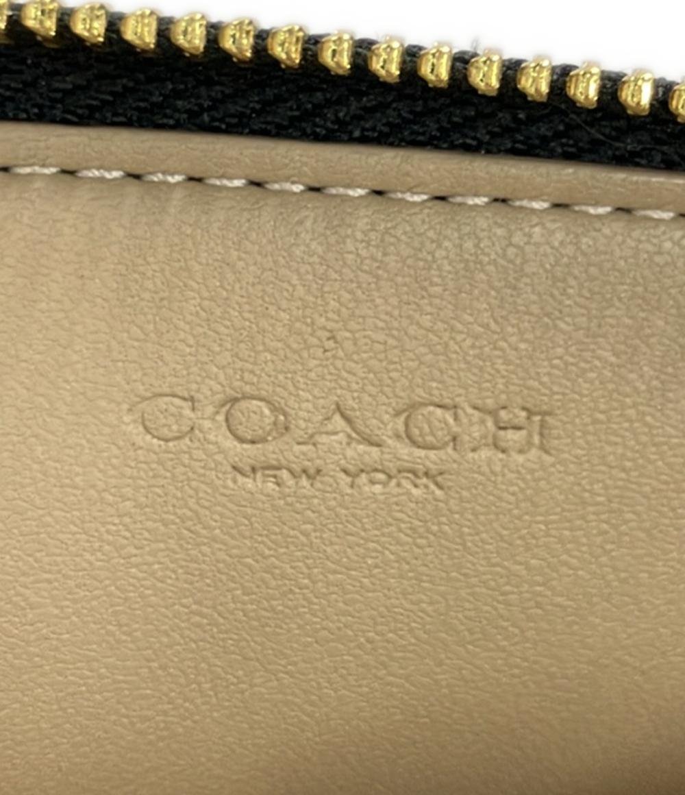 美品 コーチ コインケース パスケース チェーンストラップ付き CW883 レディース COACH
