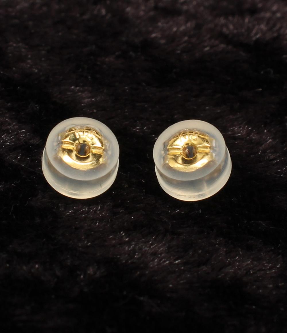 美品 ピアス K18 ダイヤ 0.12ct レディース