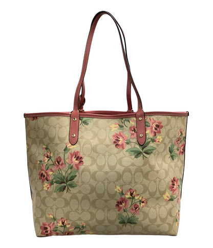 COACH トートバッグ 花柄 PVC リバーシブル シグネチャー F72844 レディース コーチ