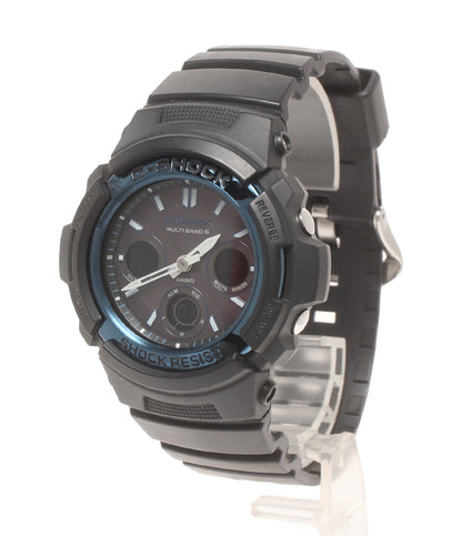CASIO 腕時計 MULTIBAND6 G-SHOCK ソーラー ブラック AWG-M100A メンズ カシオ