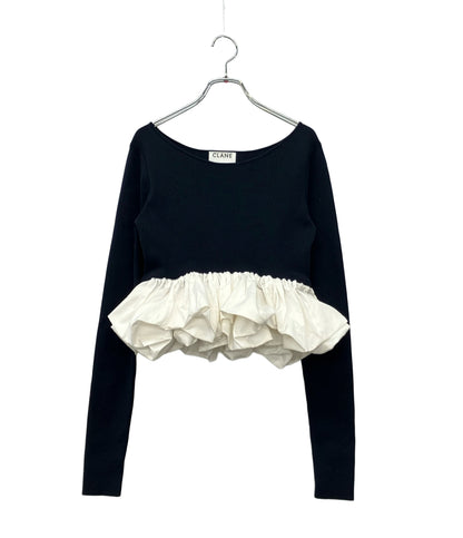 CLANE 長袖ニット W BALLOON SHORT KNIT 10106-2063 レディース SIZE 1 (S) クラネ