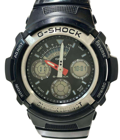 CASIO 腕時計 G-SHOCK クオーツ ブラック AW-590 メンズ カシオ