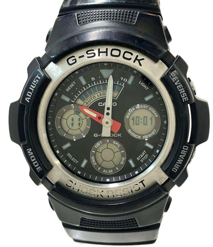 CASIO 腕時計 G-SHOCK クオーツ ブラック AW-590 メンズ カシオ