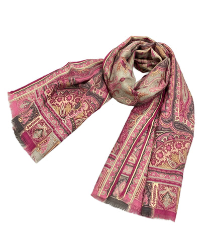 美品 ETRO ストール ペイズリー柄 レディース エトロ