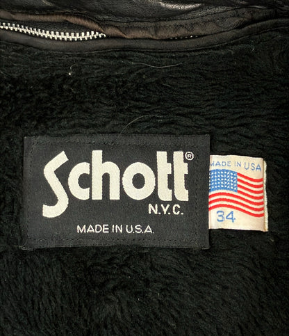 schott シングルライダース レザージャケット ライナー付き 1804 メンズ SIZE 34 (XS) ショット