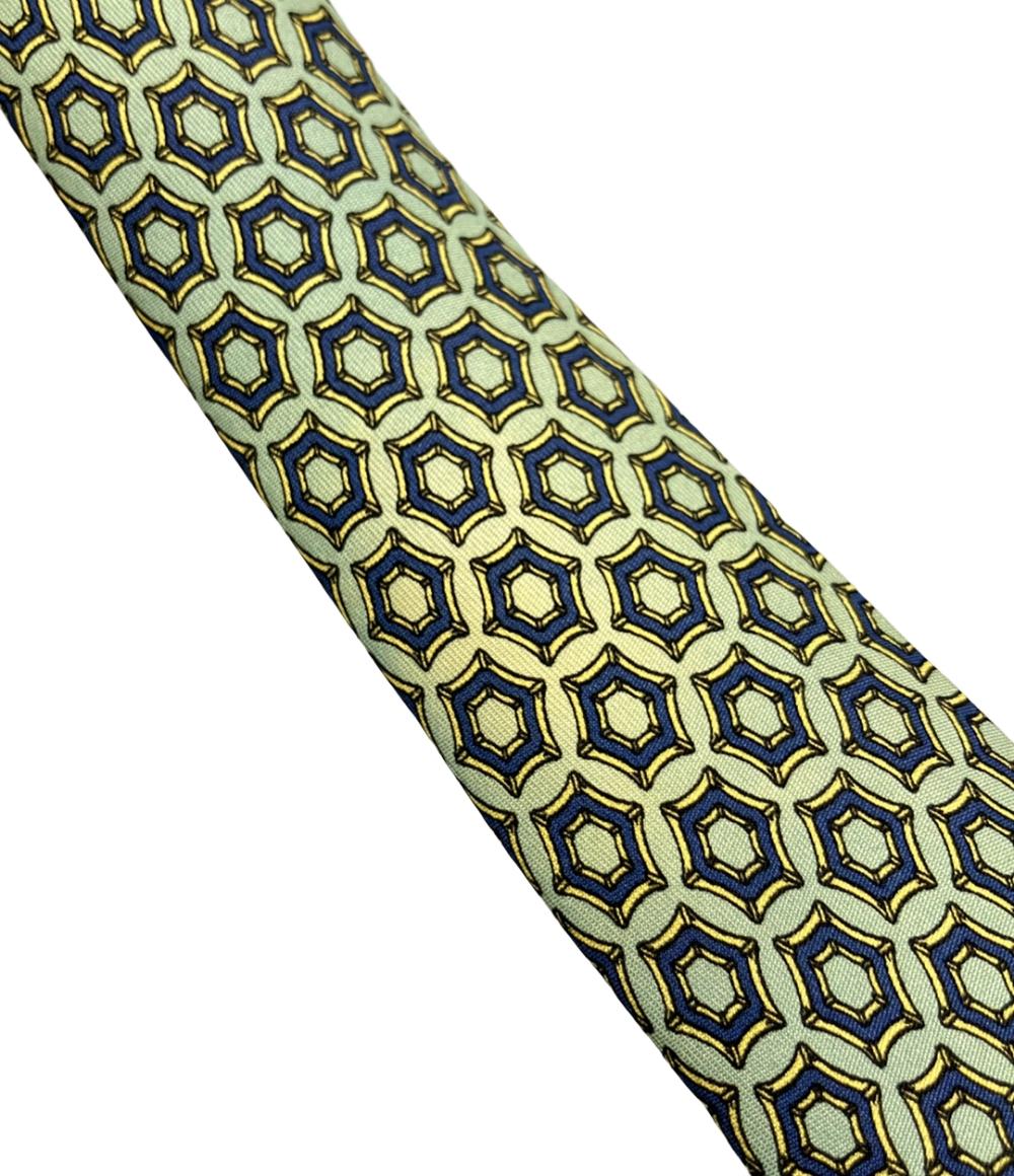 HERMES ネクタイ シルク100% メンズ エルメス