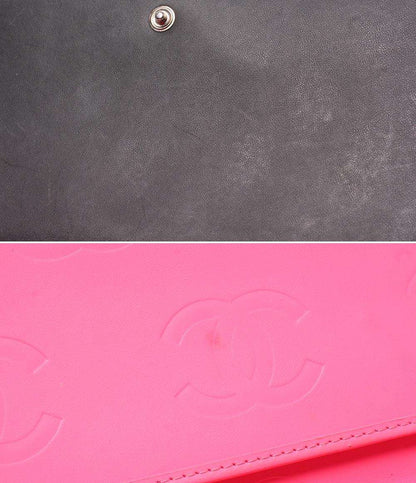 CHANEL 三つ折り長財布 カンボンライン ココマーク レディース シャネル