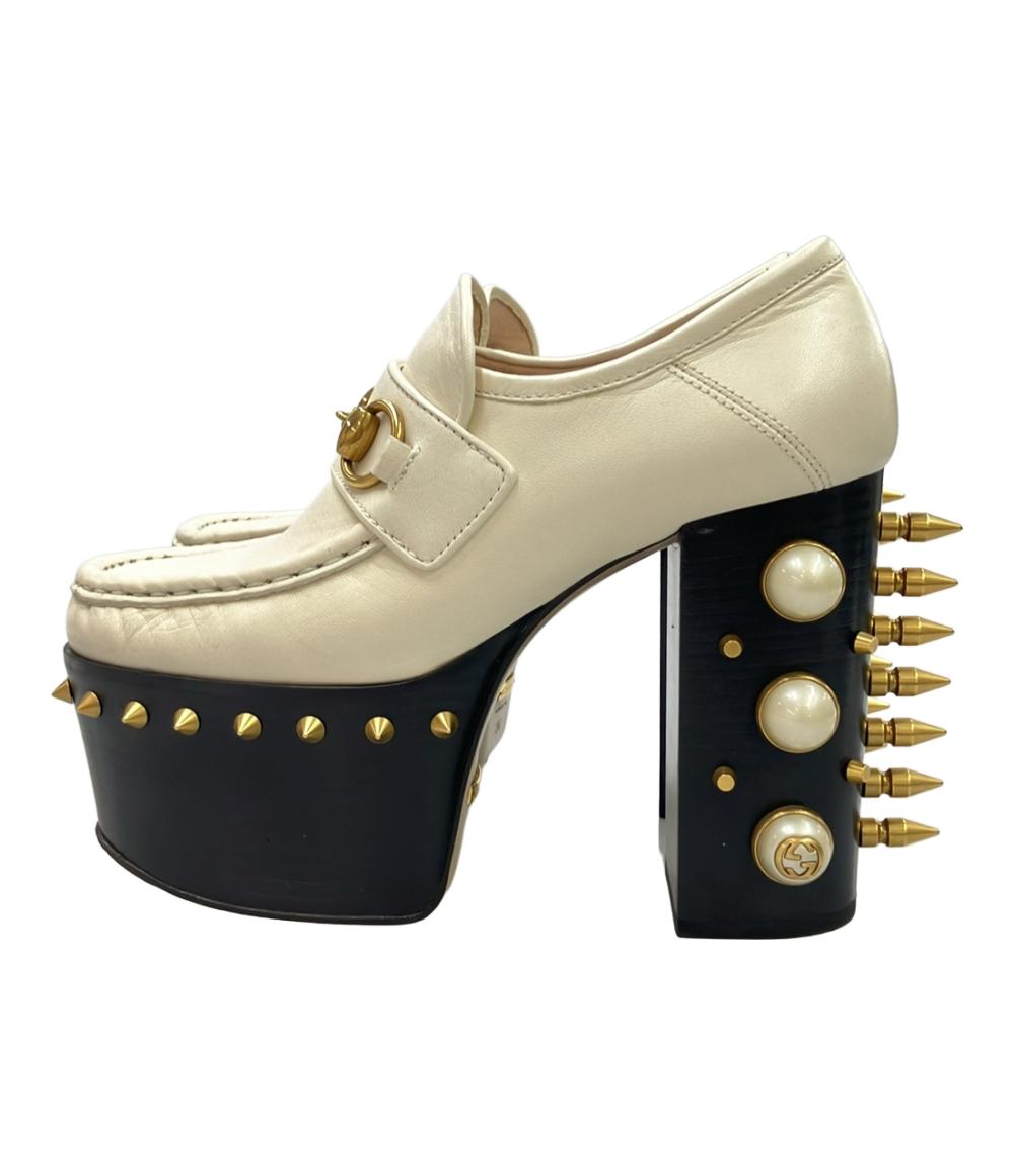 GUCCI スパイク厚底ビットローファー 470969 レディース SIZE 34 22(cm) グッチ