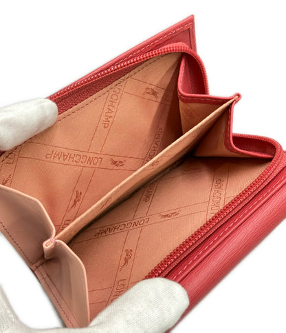 美品 Longchamp 三つ折り財布 レディース ロンシャン