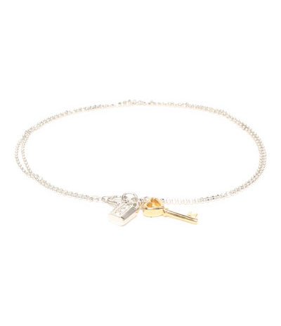 ヨンドシー 2連ブレスレット K18WG キー＆ロック レディース 4℃