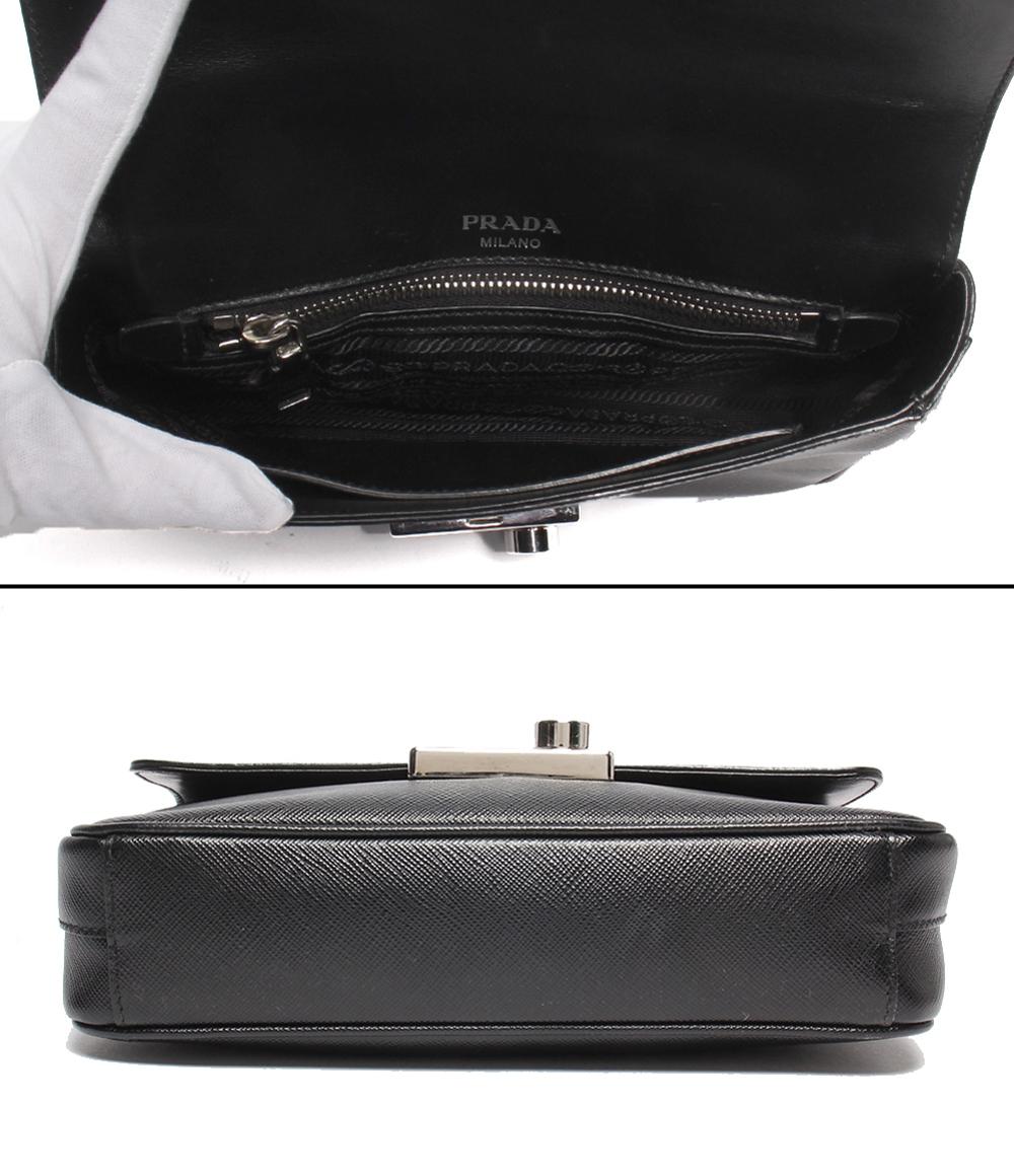 PRADA チェーンショルダーバッグ 斜め掛け 肩掛け サフィアーノ 1BD298 レディース プラダ