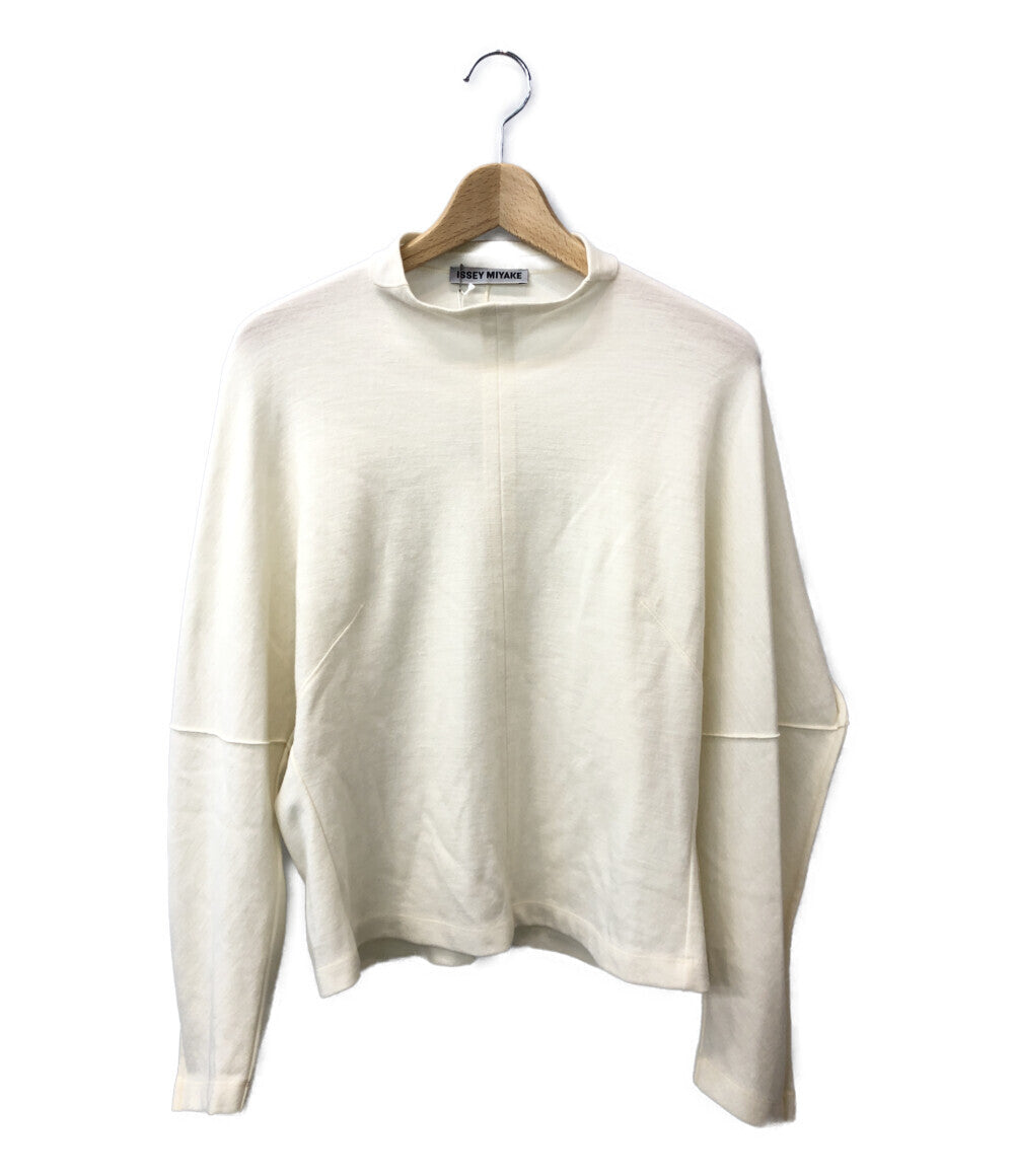 イッセイミヤケ  長袖ニット TUCKED WOOL JERSEY      レディース SIZE 2 (M) ISSEY MIYAKE