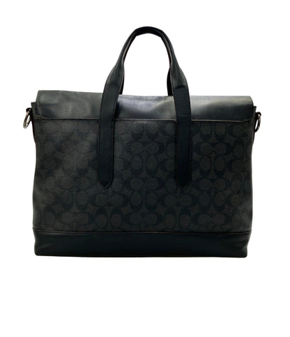 COACH 2WAY ブリーフケース ビジネスバッグ ショルダーバッグ 斜め掛け シグネチャー F77858 メンズ コーチ