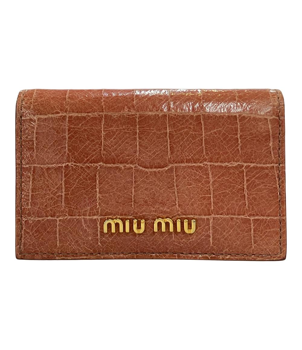 Miu Miu カードケース レザー レディース ミュウ ミュウ