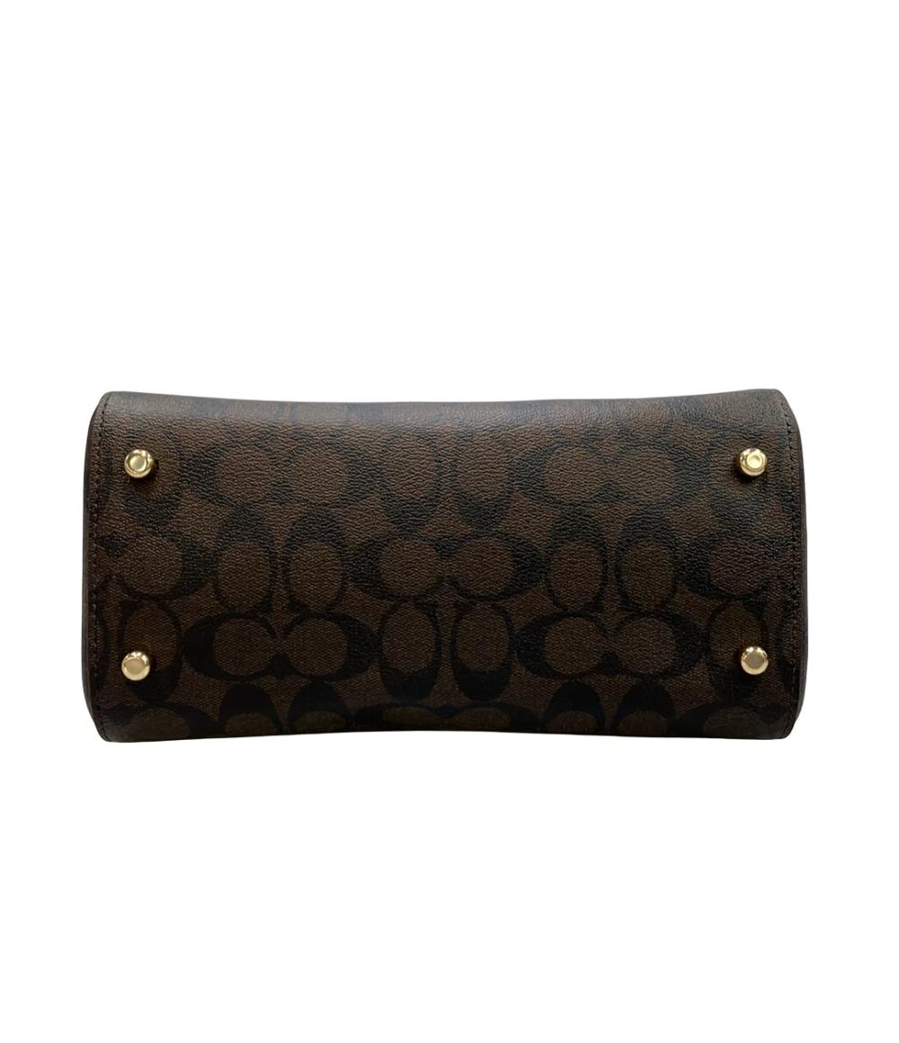 美品 COACH 2way ハンドバッグ ショルダーバッグ 斜め掛け シグネチャー 83607 レディース コーチ