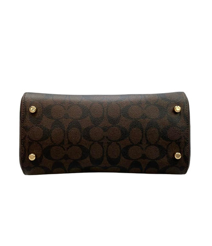 美品 COACH 2way ハンドバッグ ショルダーバッグ 斜め掛け シグネチャー 83607 レディース コーチ