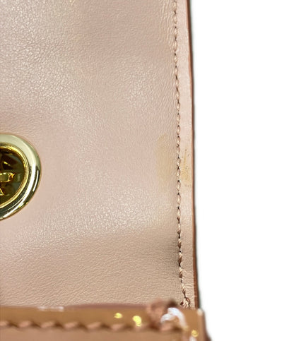 美品 Salvatore Ferragamo ショルダーバッグ 斜め掛け チェーン ヴァラ リボン AU21 G878 レディース サルヴァトーレフェラガモ