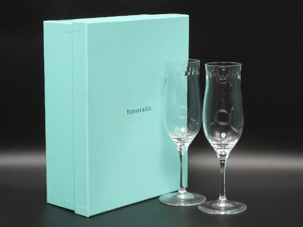 Tiffany＆Co. シャンパングラス 2点セット ペア スウィング ティファニー