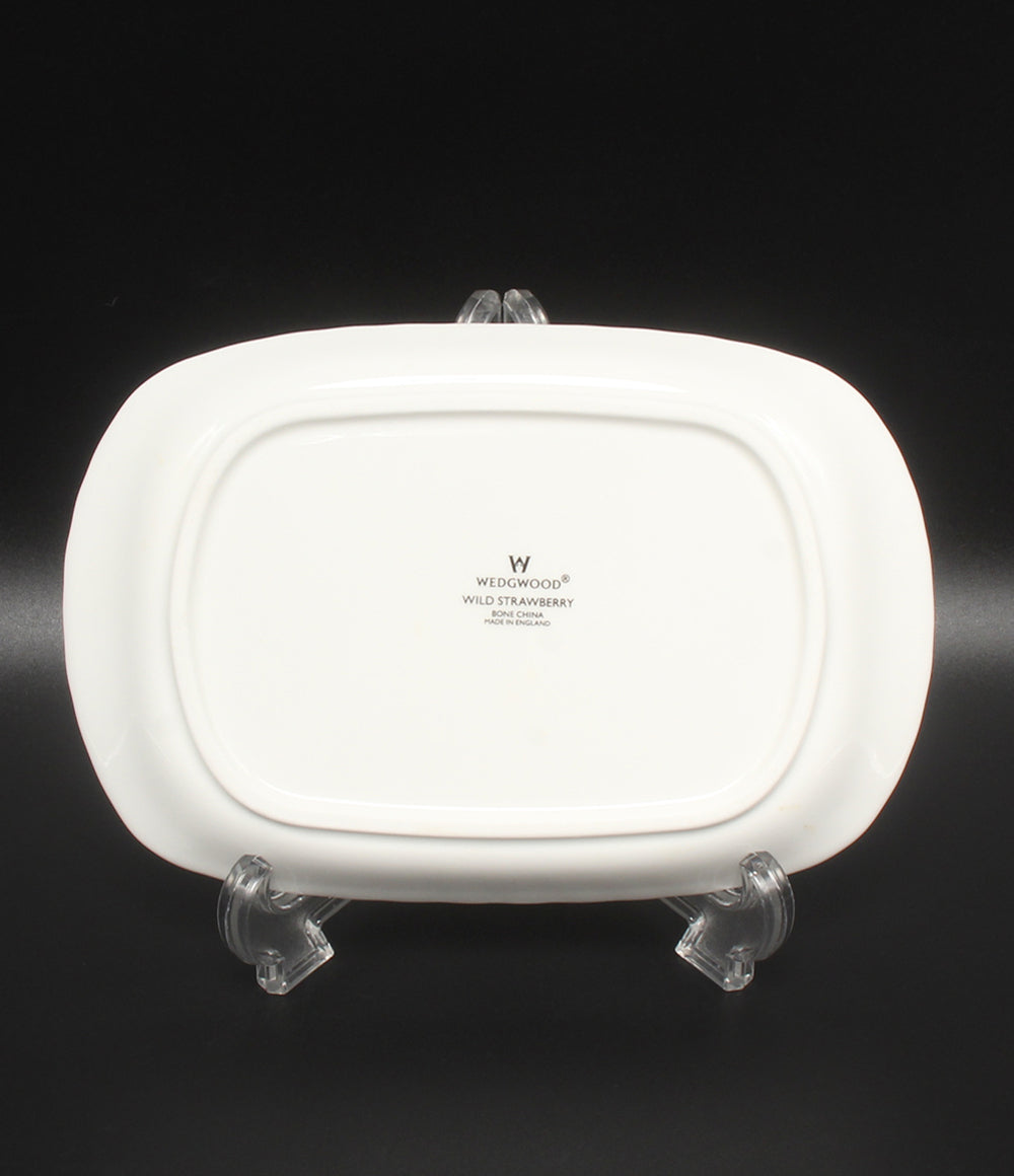 美品 WEDGWOOD スパイラルトレイ 皿 21cm ワイルドストロベリー ウエッジウッド