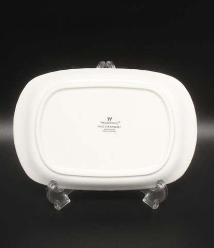 美品 WEDGWOOD スパイラルトレイ 皿 21cm ワイルドストロベリー ウエッジウッド