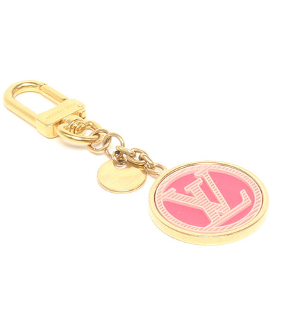 訳あり LOUIS VUITTON チャーム キーホルダー ポルトクレ LVサークル レディース ルイ・ヴィトン