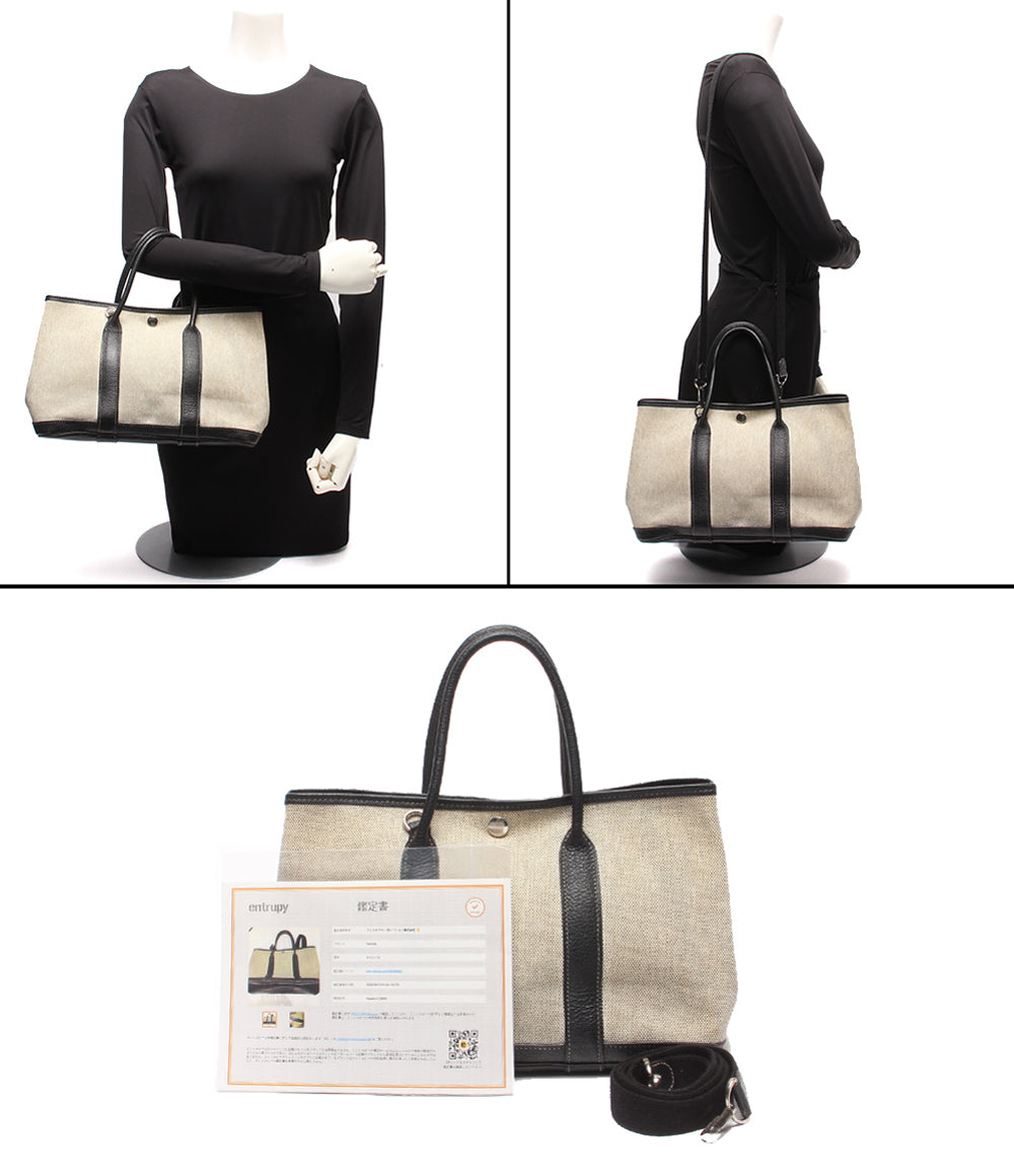HERMES 2WAYハンドバッグ ショルダーバッグ 肩掛け 斜め掛け □H刻印 シルバー金具 ガーデンパーティTPM レディース エルメス