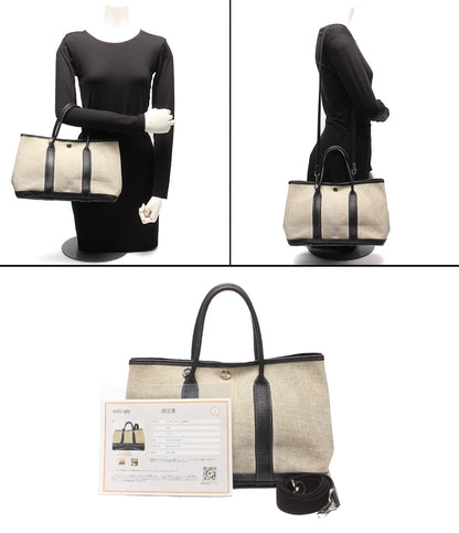 HERMES 2WAYハンドバッグ ショルダーバッグ 肩掛け 斜め掛け □H刻印 シルバー金具 ガーデンパーティTPM レディース エルメス