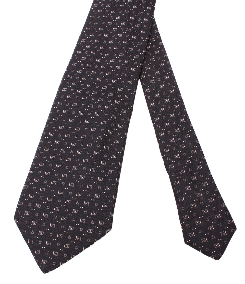 フェンディ ネクタイ シルク100％ メンズ FENDI