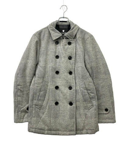 ブラックレーベルクレストブリッジ ピーコート THINDOWN シャドークレストブリッジチェックPコート メンズ SIZE M BLACK LABEL CRESTBRIDGE
