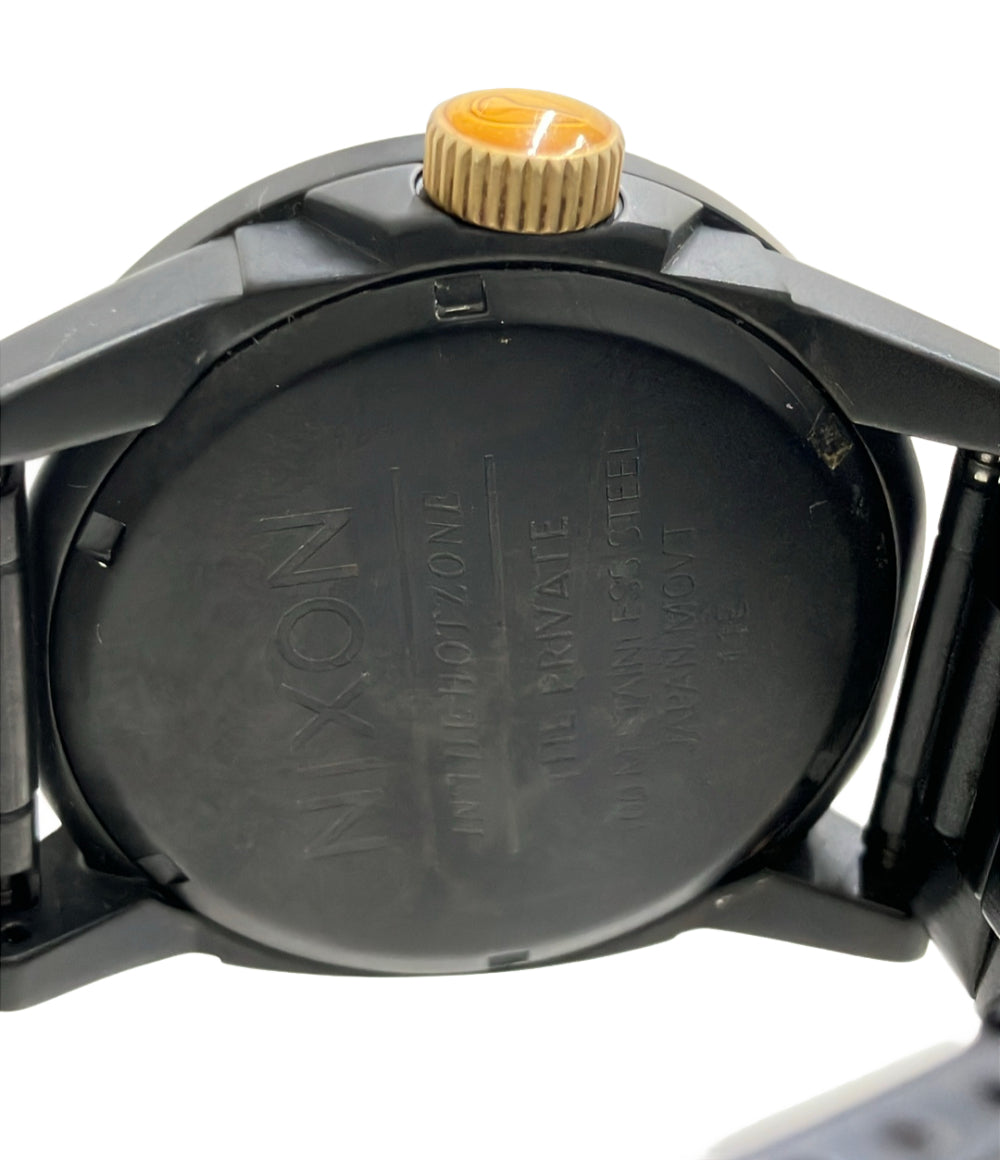 NIXON 腕時計 クオーツ ブラック メンズ ニクソン