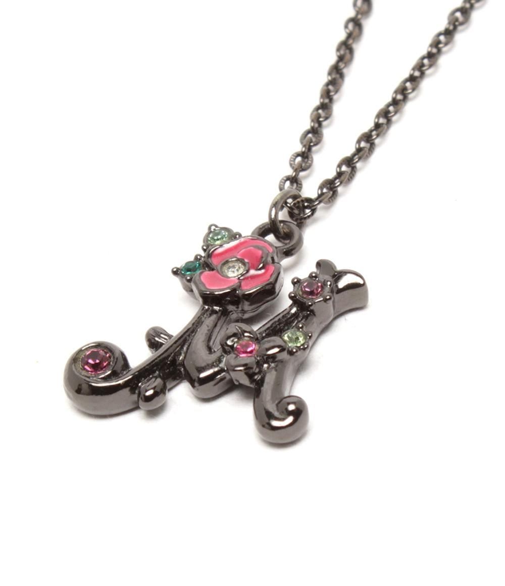 ANNA SUI ネックレス イニシャルM フラワーモチーフ レディース アナスイ