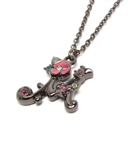 ANNA SUI ネックレス イニシャルM フラワーモチーフ レディース アナスイ
