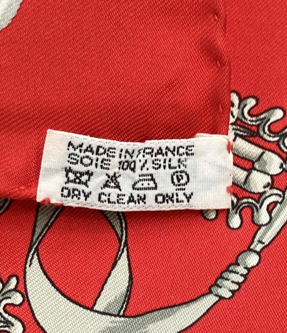 美品 エルメス スカーフ プチカレ シルク 100% 黄金の騎士たち レディース HERMES