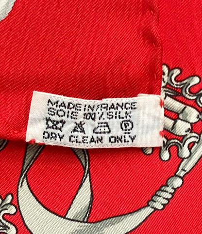 美品 エルメス スカーフ プチカレ シルク 100% 黄金の騎士たち レディース HERMES