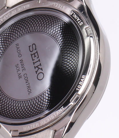SEIKO 腕時計 ソーラー ブラック 7B24-0AV0 メンズ セイコー
