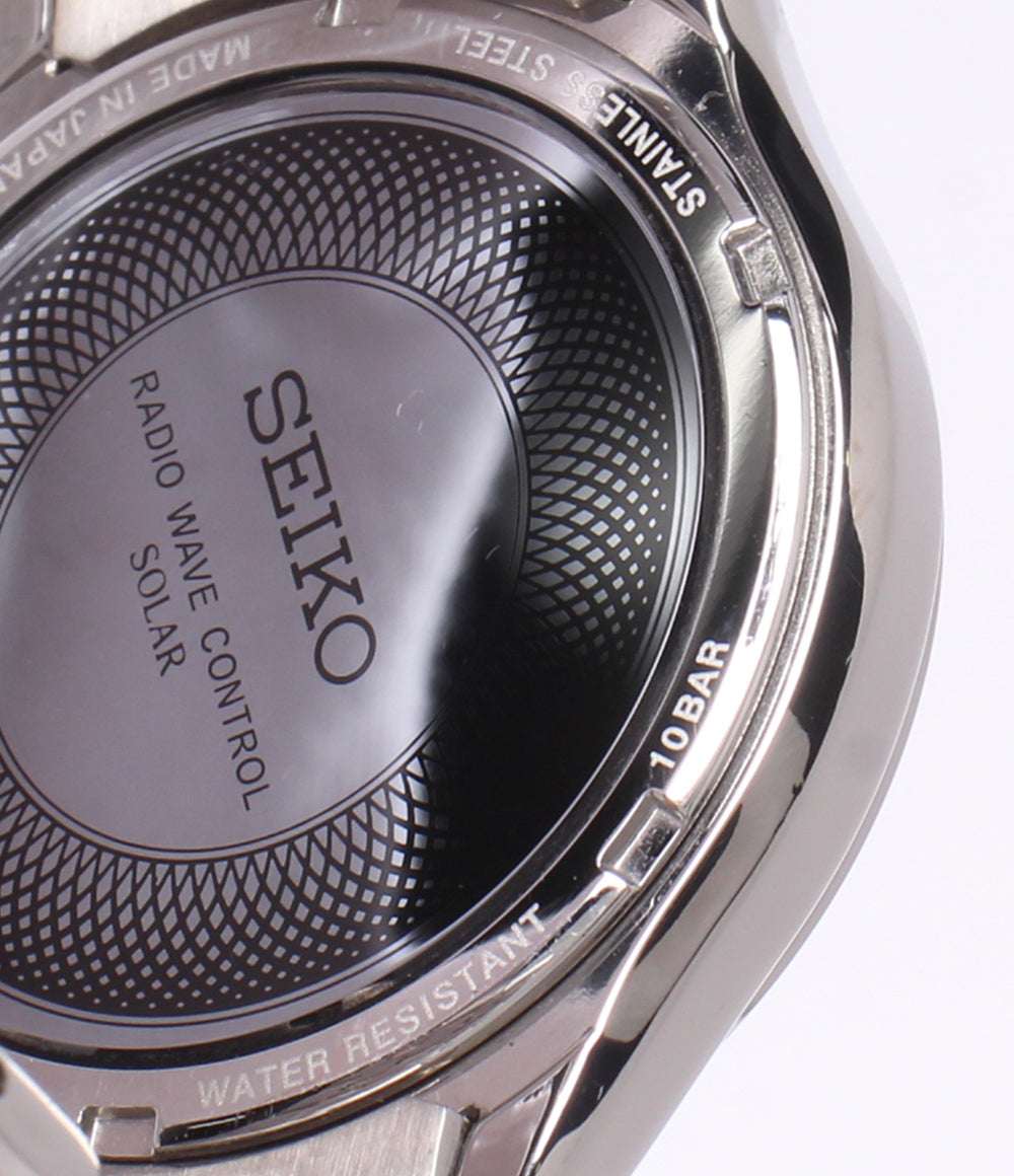 SEIKO 腕時計 ソーラー ブラック 7B24-0AV0 メンズ セイコー