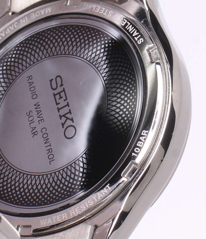 SEIKO 腕時計 ソーラー ブラック 7B24-0AV0 メンズ セイコー